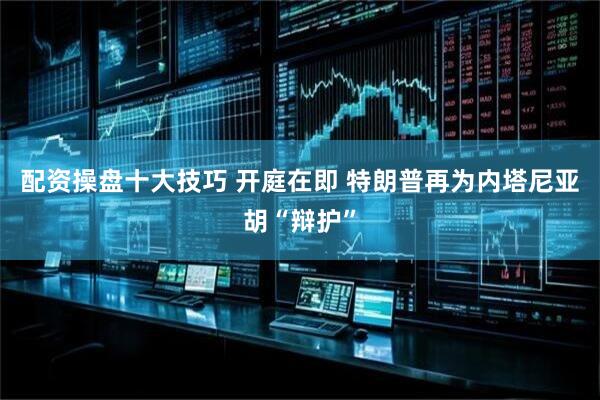 配资操盘十大技巧 开庭在即 特朗普再为内塔尼亚胡“辩护”